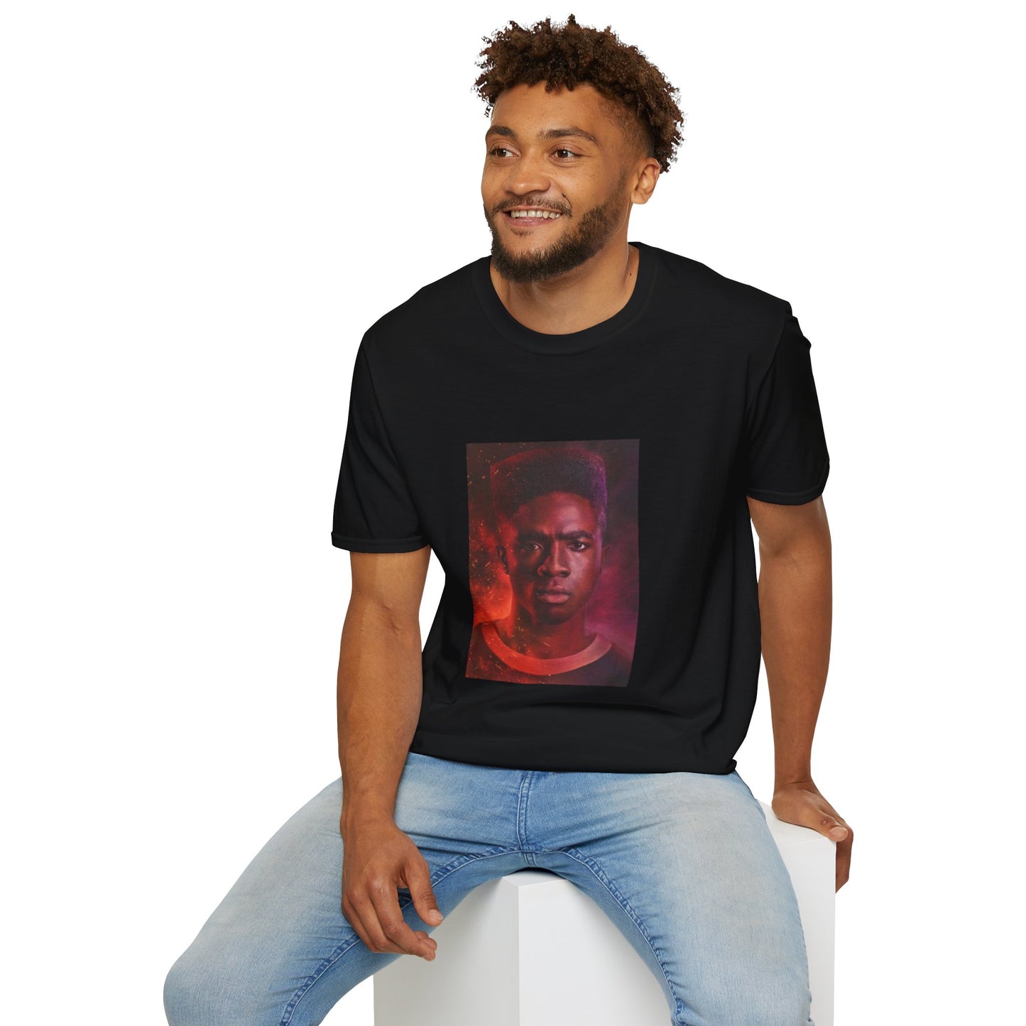 Lucas Stranger Things (Unisex Softstyle T-Shirt)