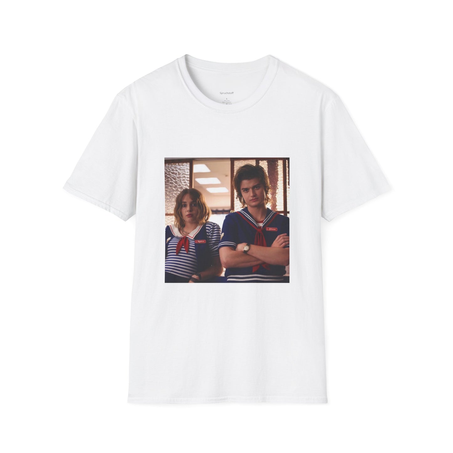 Steve & Robin Stranger Things (Unisex Softstyle T-Shirt)